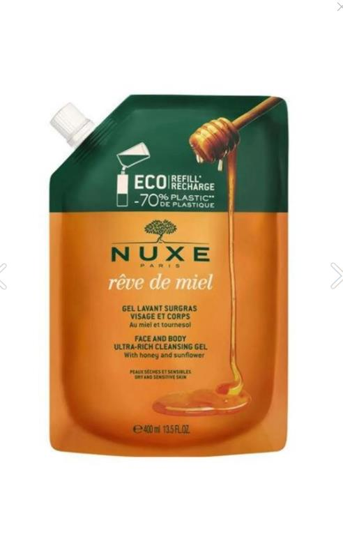 Nuxe Eco Refill Rich Washing Gel 400ml Reve De Miel