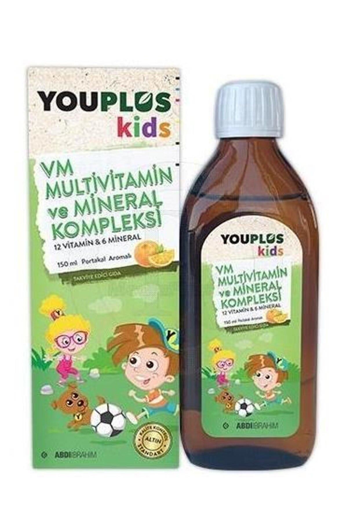 Youplus Kids Vm Multivitamin Ve Mineral Kompleksi 150ml
