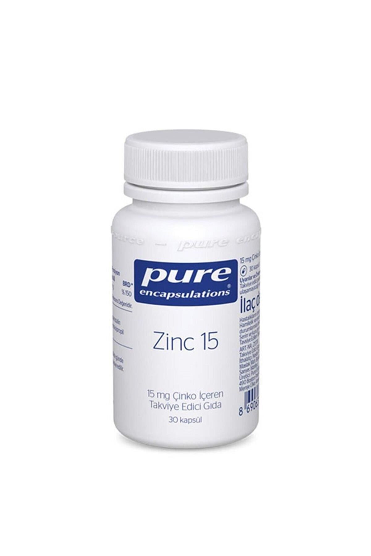 Pure Encapsulations Zinc 15 Mg Çinko 30 Kapsül