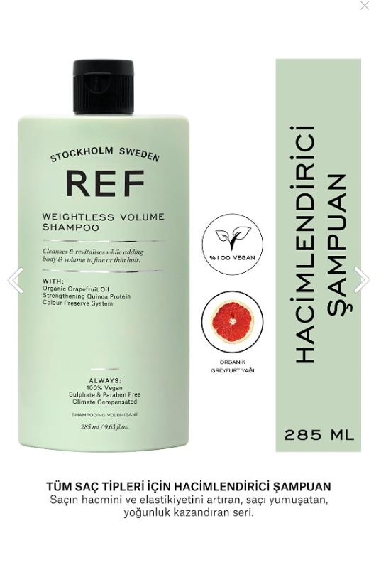 Ref Weıghtless Volume Shampoo 285 Ml
