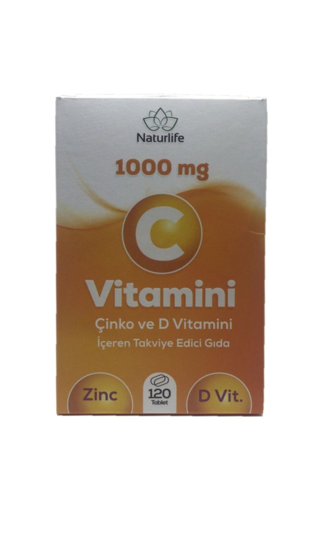 Naturlife 1000 Mg C Vitamini Çinko D Vitamini 120 Tablet