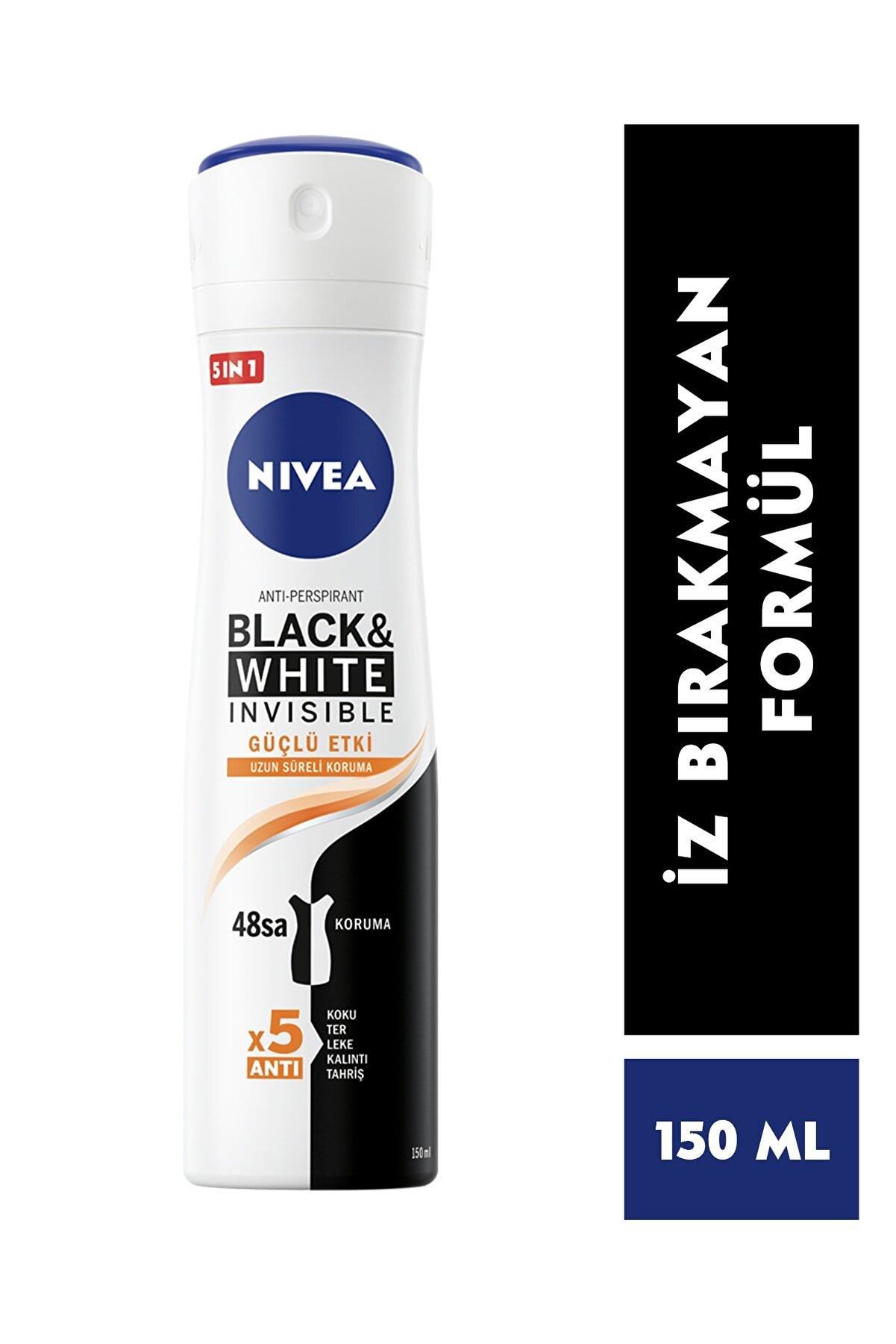 Nivea Black White Güçlü Etki Deodorant Kadın 150 Ml