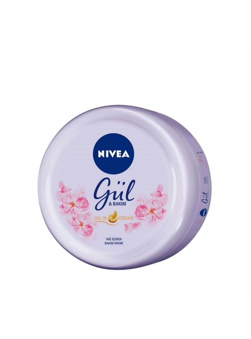 Nivea Yağ Içeren Gül & Bakım Kremi 300ml, Doğal Gül Içeriği Ile 48 Saat Yoğun Nemlendirme