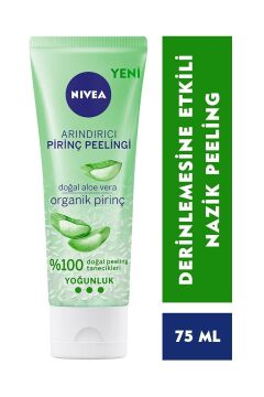 Nivea Arındırıcı Organik Pirinç Peeling 75ml, Karma Ciltler, Aloe Vera Ile Yüz Bakım,cildi Arındırır