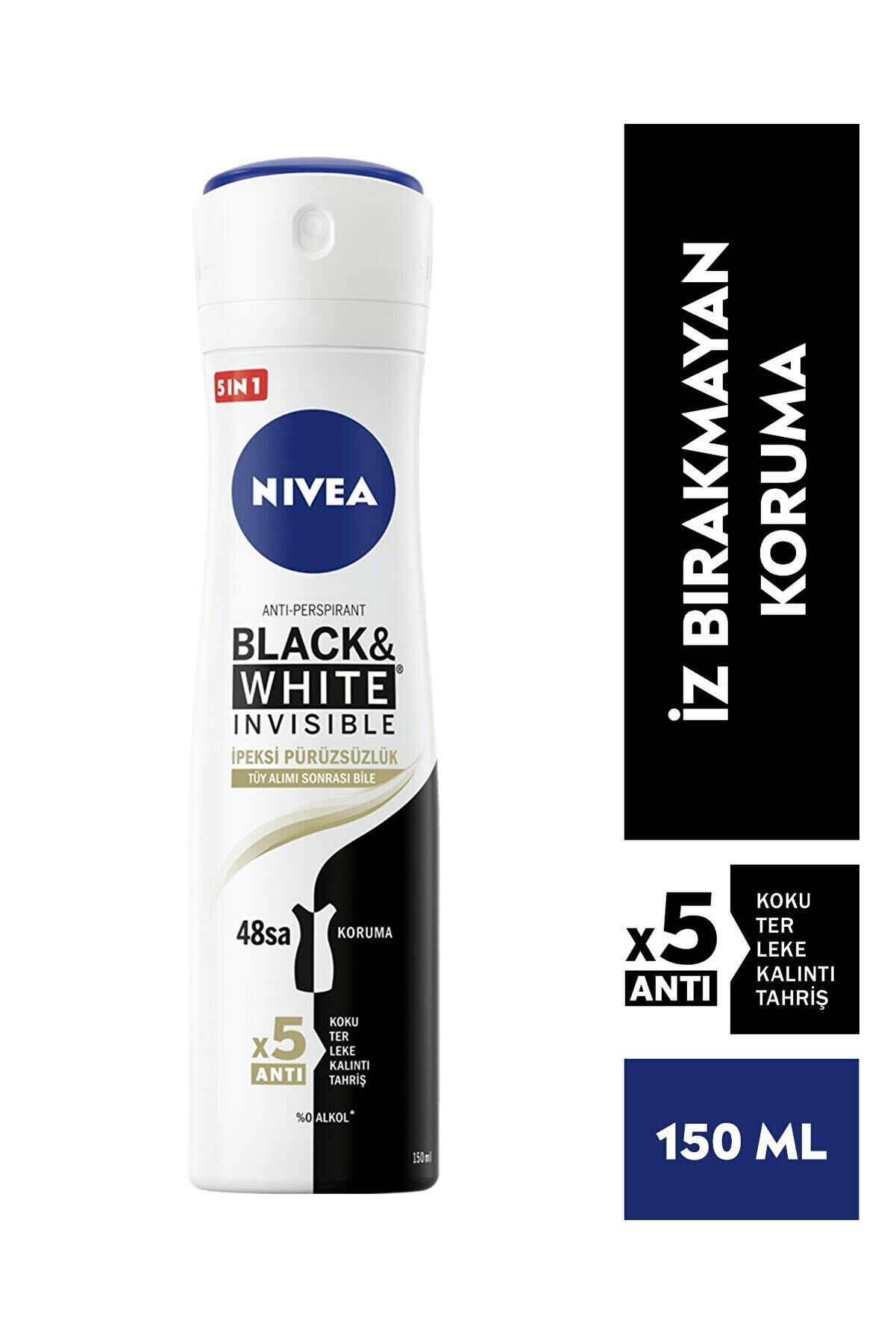 Nivea Deodorant 150 Ml Kadın Invisible Black&white Ipeksi