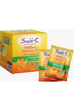Suda-C Vitamin C 1000 Mg + Zinc + D3 20 Saşe