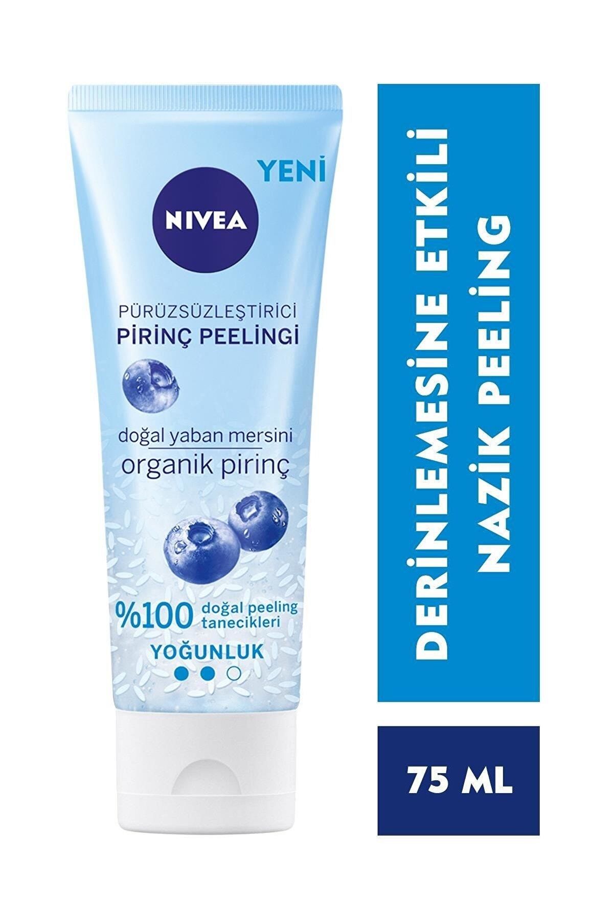 Nivea Pürüzsüzleştirici Organik Pirinç Peeling 75ml,Normal Ciltler,Yüz Bakım,Cildi Arındırır