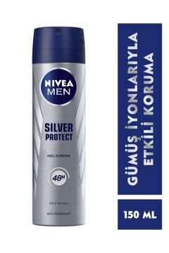 Nivea Men Erkek Sprey Deodorant Silver Protect 48 Saat Anti-perspirant Koruma 150ml