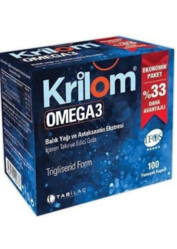 Krilom Omega 3 Yumuşak Kapsül 100 Kapsül