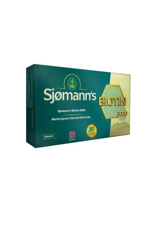 Sjomann's Biotin 30 Çiğneme Tableti