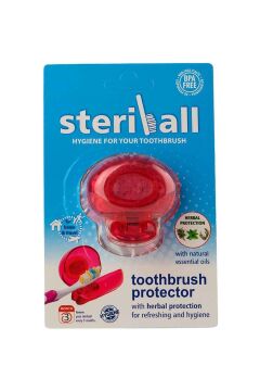 Steriball Hijyenik Diş Fırçası Koruma Kabı Red