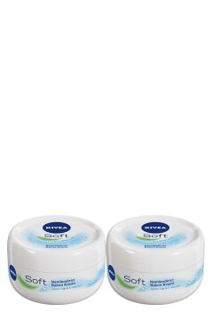 Nivea Soft Krem 200ml, Nemlendirici Bakım Kremi, Yüz, Vücut, El Bakım, X2 Adet