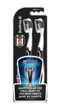 Banat Beşiktaş Yetişkin 1+1 Diş Fırçası