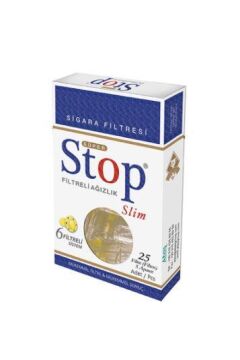 Stop Filtreli Ağızlık Slim 25 Filtre/5 Aparat