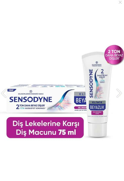 Sensodyne Klinik Beyazlık Diş Lekelerine Karşı Macun 75 ML