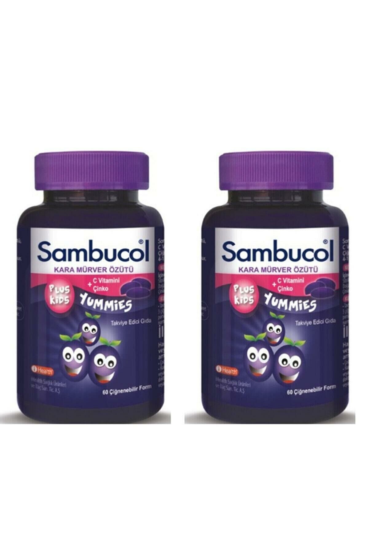 Sambucol Plus Kids Yummies 60 Çiğnenebilir Form 2'li Set