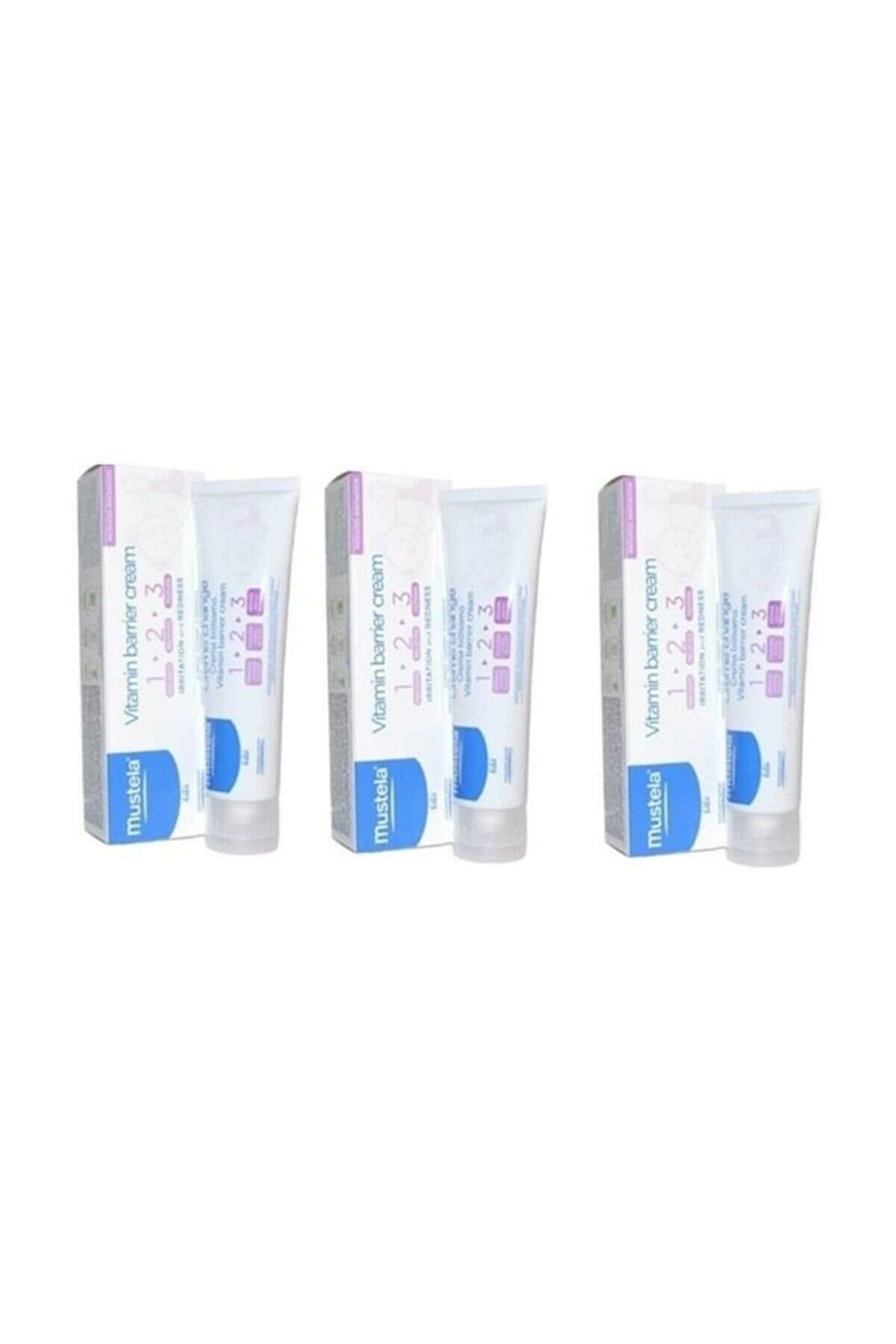 Mustela Vitamin Barrier Pişik Kremi 100 Gr 3 Adet