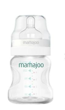 Mamajoo Silver Biberon 150 ml & Anti-Kolik Biberon Emziği No:1 / S