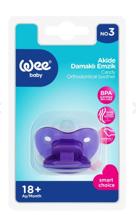 Wee Baby Akide Damaklı No 3 Emzik 18+ Ay