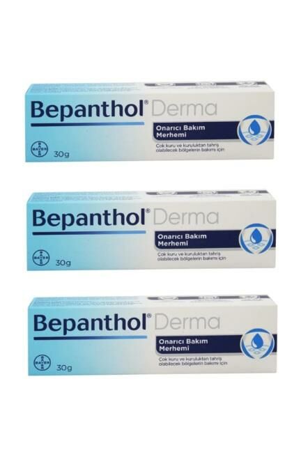 Bepanthol Derma Onarıcı Bakım Kremi 30 Gr 3 Adet