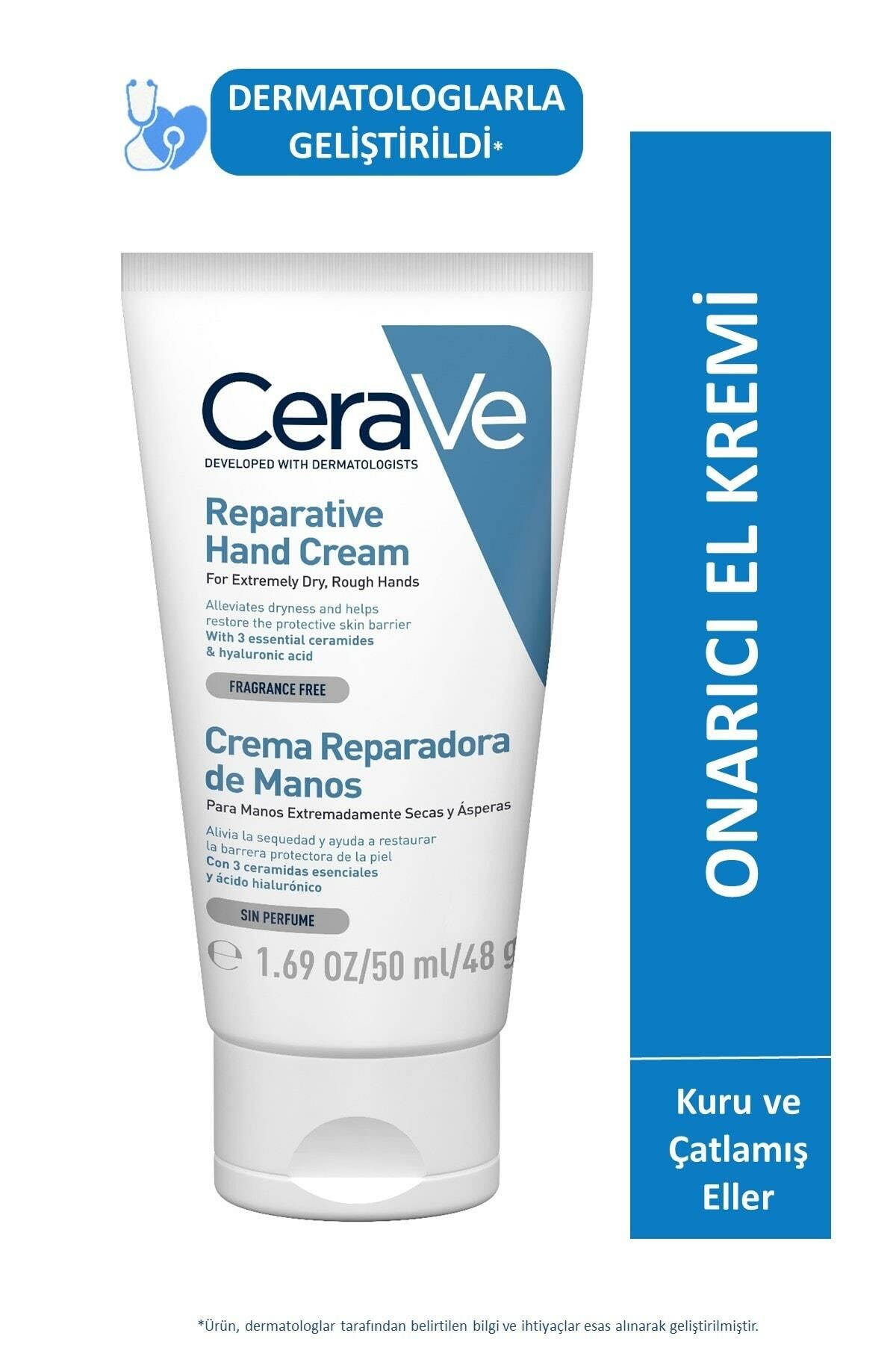 Cerave Onarıcı El Kremi 50 Ml