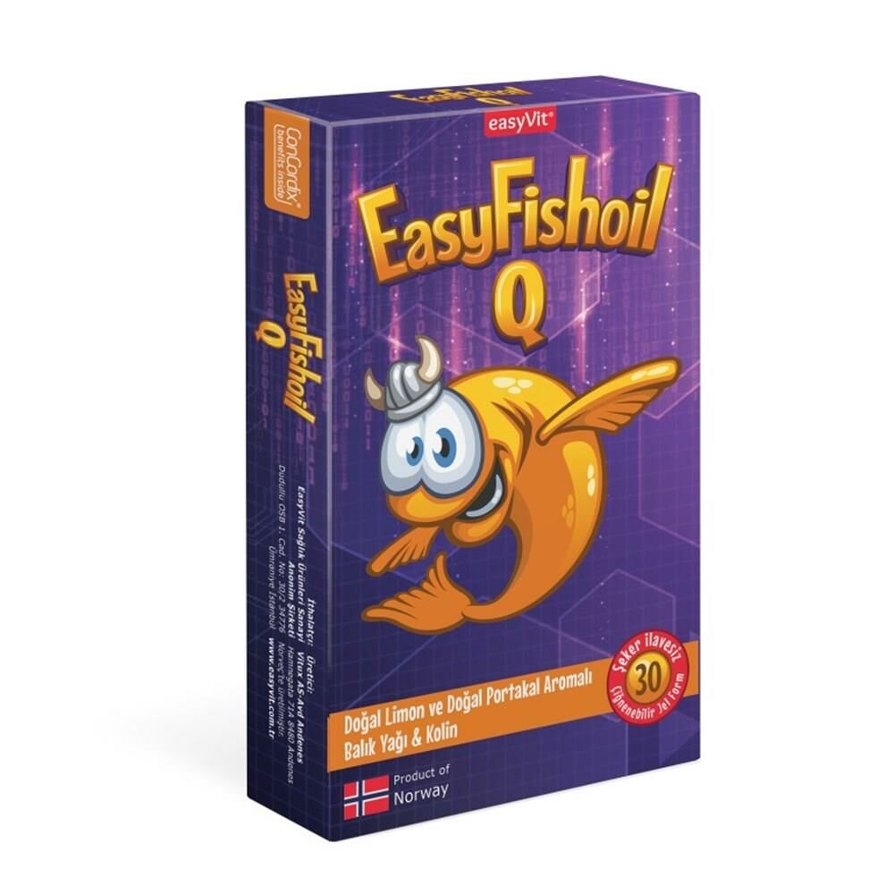 Easyfishoil Q 30 Limon ve Portakal Aromalı