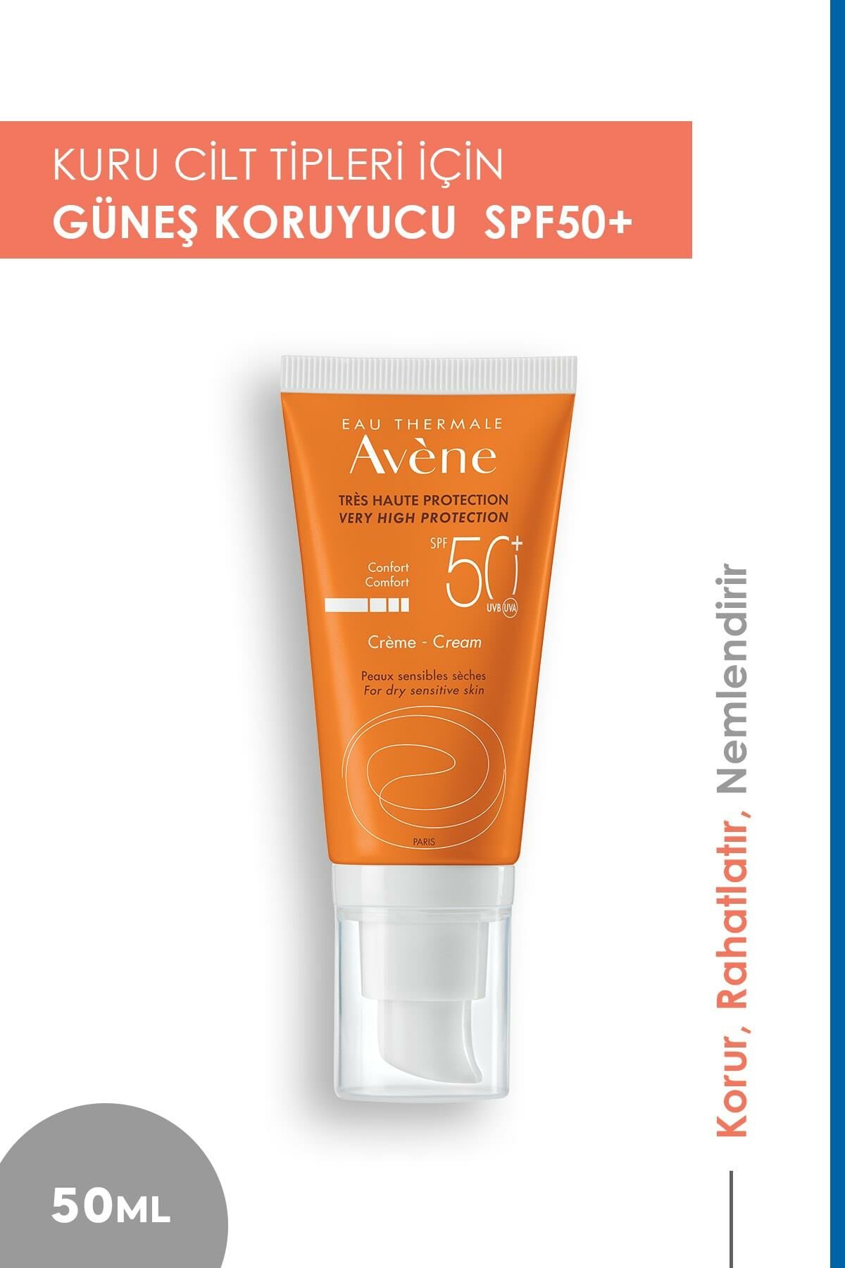 Avene Kuru ve Hassas Cilt İçin Güneş Kremi Spf 50+ 50 Ml