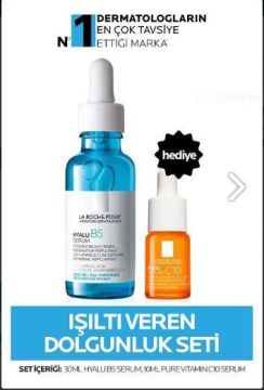 La Roche Posay Hyalu B5 Serum 30 ml + Pure C Vitamin Serum 10 ml (Hediye)