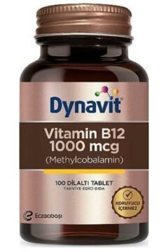 Dynavit Vitamin B12 1000 Mcg 100 Dilaltı Tb.-Takviye Edici Gıda