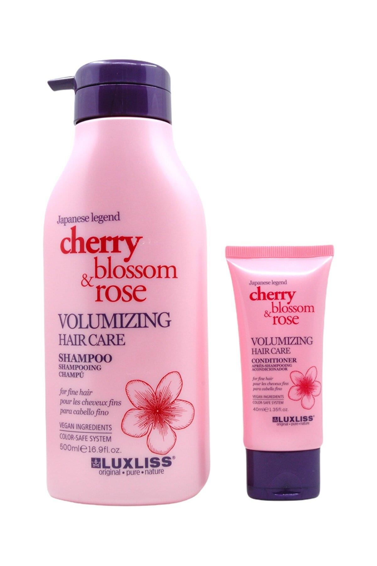 Luxliss Cherry Blossom Rose Volumizing Hair Care Shampoo 500 ml + Alana Saç Kremi