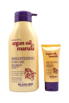 Luxliss Argan Oil Marula Brightening Hair Care Shampoo 500 ml Saç Kremi İle