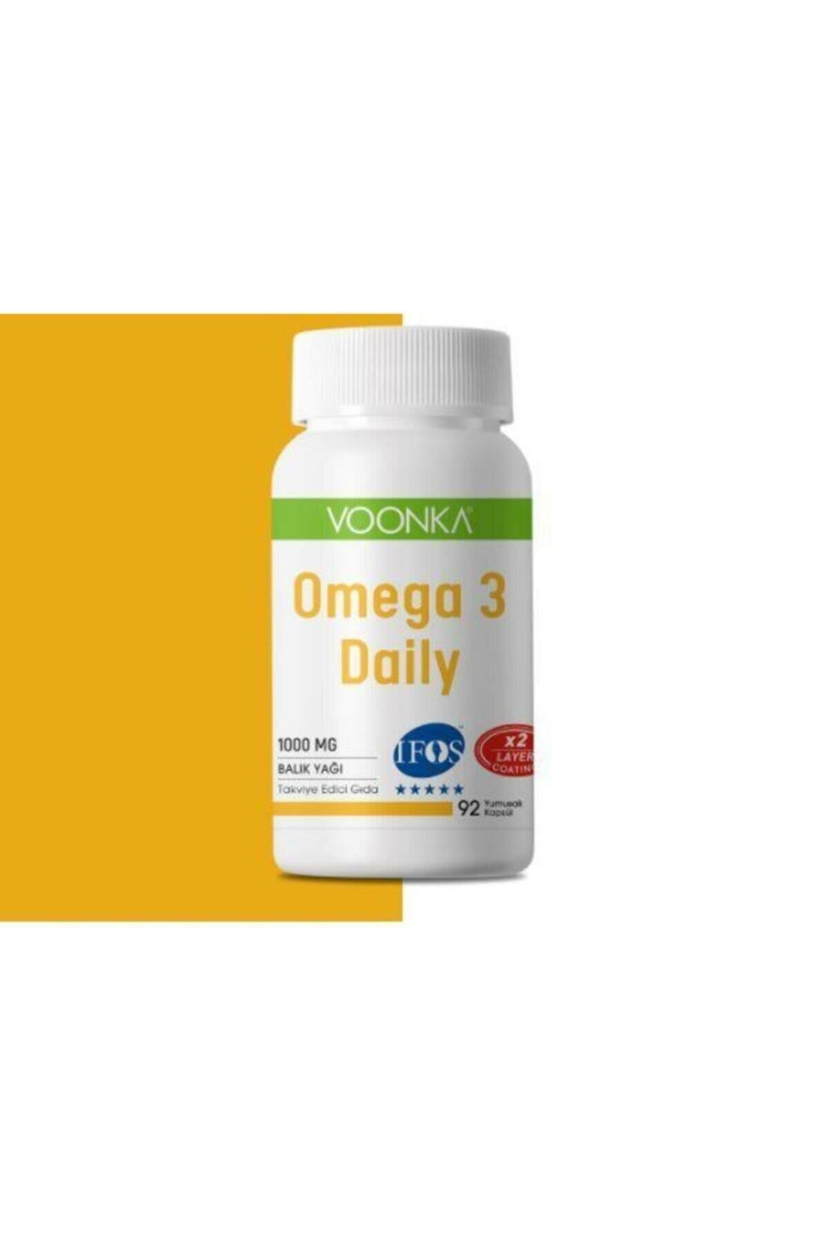 Voonka Omega 3 Daily-Günlük 92 Yumuşak Kapsül (1000 Mg Balık Yağı)