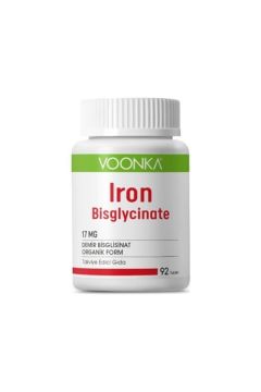 Voonka Iron-Demir Bisglycinate Takviye Edici Gıda 92 Tablet