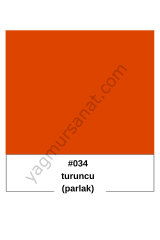 PARLAK TURUNCU YAPIŞKANLI FOLYO