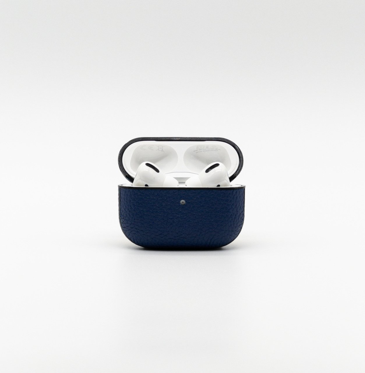 Airpods Uyumlu Deri Koruyucu Kılıf Parliament Mavi