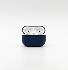 Airpods Uyumlu Deri Koruyucu Kılıf Parliament Mavi