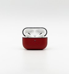 Airpods Uyumlu Deri Koruyucu Kılıf Kırmızı
