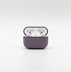 Airpods Uyumlu Deri Koruyucu Kılıf Lavanta Moru