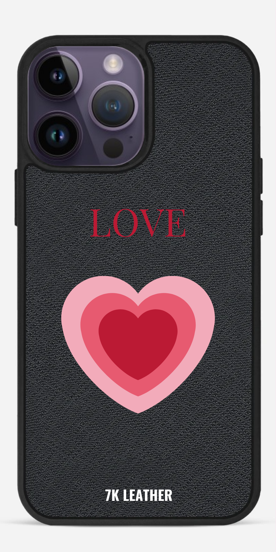 iPhone Uyumlu Deri Kılıf-LOVE