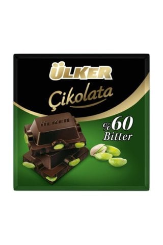 ÜLKER C.KARE 65GR ANT.FISTIKLI %60 BİTTER 1576-05 1*6