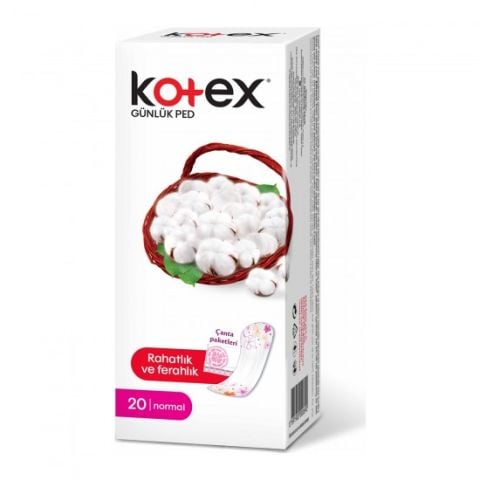 KOTEX GÜNLÜK NORMAL PARFÜMSÜZ 20'Lİ 1*16