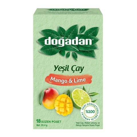 DOĞADAN FORM YEŞİL ÇAY MANGO& LİME 18'Lİ 23,4G (1,3GX18) 1*12