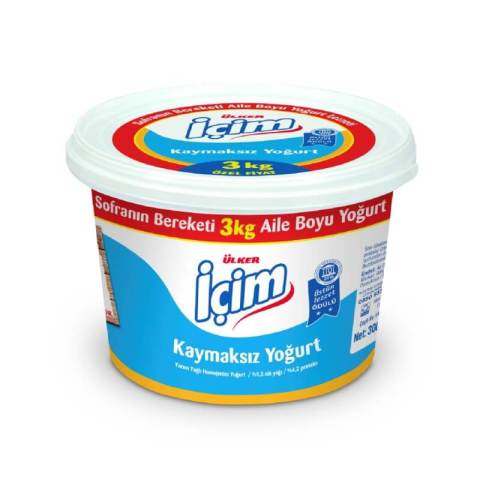 İÇİM YOĞURT 3000GR YARIMYAĞLI 4351-08 1*4