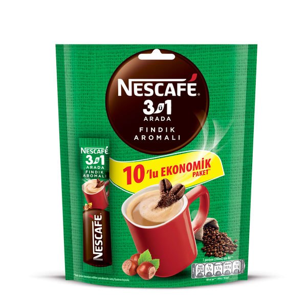 NESCAFE 3İN1 10'LU EKO.FINDIK ARM. (10*17GR) 1*40