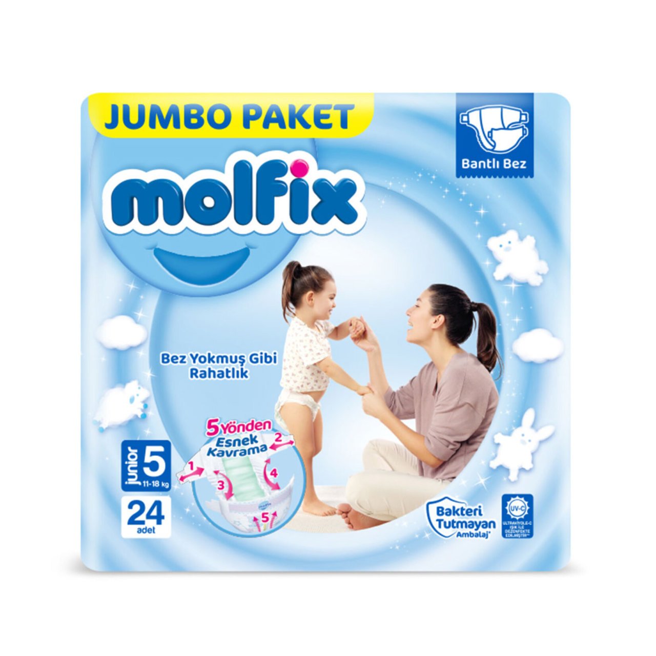 MOLFİX JUMBO 5JUNİOR11-18KG 24'LÜ 1*6