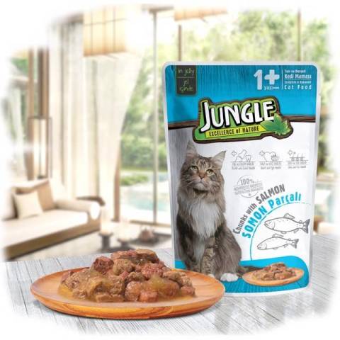 KEDİ M.JUNGLE 100GR SOMON yetişkin JNG0-004 1*22