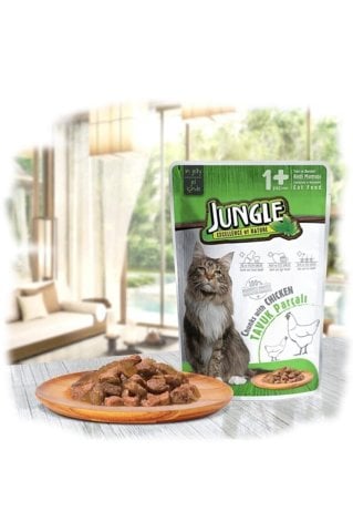 KEDİ M.JUNGLE 100GR TAVUK yetişkin JNG0-005 1*22