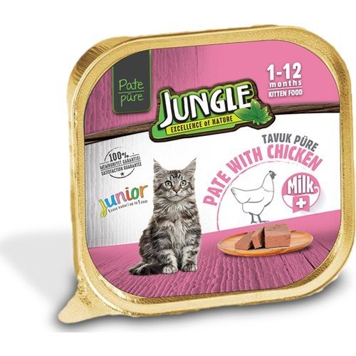 KEDİ M.JUNGLE 100GR YAVRU KEDİ TAVUK JNG0-001 1*22