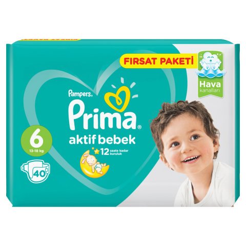 PRİMA FIRSAT PAKETİ 6EXTRA LARGE 40'LI 13-18KG 1*2