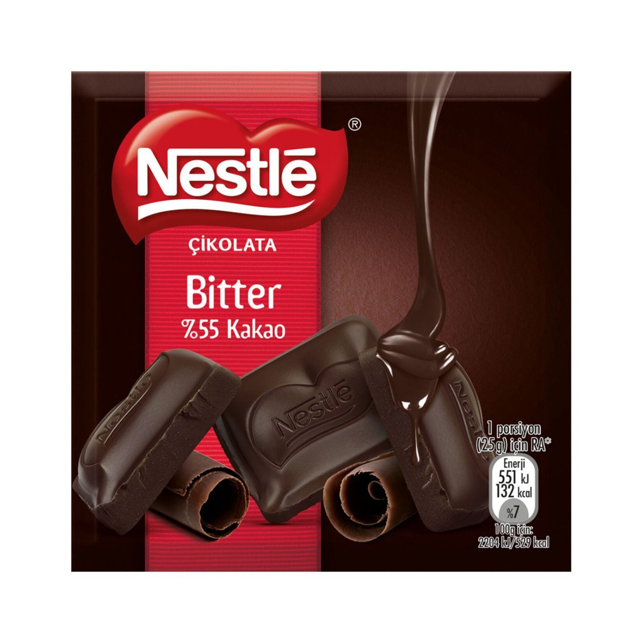 NESTLE Ç.60GR CLS.BİTTER KARE %55 KAKAO*1*6*6